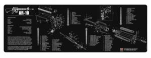 TekMat Original Cleaning Mat AR-10 Parts Diagram 12" x 36" - TEKR36AR10