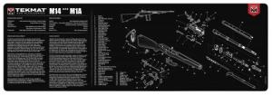 TekMat Original Cleaning Mat Springfield M1A Parts Diagram 12" x 36" - TEKR36M14