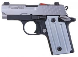 Sig Sauer P238 *CA Compliant .380 ACP 2.70" 6+1 Black Hardcoat Anodized Stainless Steel Slide Gray Polymer Grip