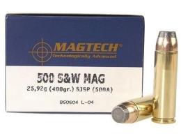 Magtech 500 Smith & Wesson 400 Grain Semi-Jacketed Soft Poin - 500A
