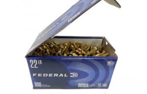 Federal Range .22 LR 40 gr Lead Round Nose 800 Box - 729B800