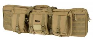 RUKX GEAR Tactical Double Gun Case Tan 600D Polyester 42" - ATICT42DBT