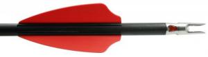 Axe Crossbows Axe Bolts Black 6061-T6 Aluminum 17.37" 3 Per Pack - AX10002