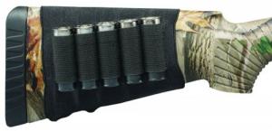 Hunters Specialties Buttstock Shell Holder Shotgun 5 Rounds Black Elastic