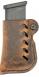 Versacarry Single Adjustable Single Stack Mag Pouch Belt fits Glock Distressed Brown Buffalo Leather - 72101