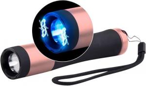 Guard Dog Ivy Stun Gun Black Body w/Pink Accents Aluminum with 200 Lumen Flashlight - SGGDI200HVPK