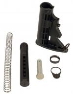 LBE Unlimited Complete Mil-Spec Stock Kit 6 Position Black Synthetic AR15/M4 - MILSTKKT