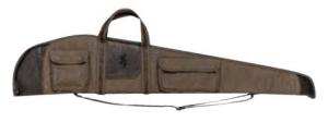Browning Laredo Rifle Case 50" Olive/Brown Cotton Canvas w/Leather Trim Rifle - 1415048448