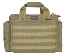 G*Outdoors Tactical Range Bag Tan 1000D Nylon Teflon Coating 5 Handguns - GPS-T1714LRT