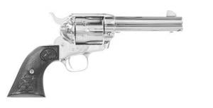 Colt Single Action Army Nickel 4.75" 38-40 Winchester Revolver - P3841