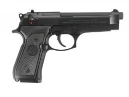 Beretta USA 92FS 9mm 4.90" 10+1 Black Bruniton Steel Slide, Black Polymer Grip Made in Italy - JS92F300