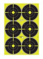 Allen EZ-Aim Splash Bullseye Non-Adhesive Paper Target 12.50" W x 18.25" H 8 Per Pkg - 15355
