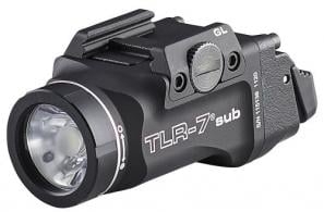Streamlight TLR-7sub Weapon Light Black 500 Lumens Fits Glock 43XMOS/48MOS - 69400