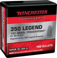 Winchester Ammo Centerfire Rifle Reloading 350 Legend 180 gr Power-Point (PP) 100 Per Box - WB350P180X