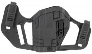 Uncle Mikes Apparition Hip Holster Black Synthetic IWB/OWB S&W M&P Shield 9,40,45 Ambidextrous Hand - 79100