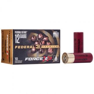 Federal Premium Force X2 Buckshot 12 Gauge 2-3/4" 00-buck 10 Round Box - PD12FX200