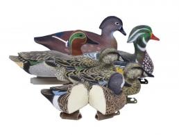 Higdon Outdoors Standard Puddle Pack Early Season Teal/Wood Duck Species Multi Color Foam Filled 6 Pack - 19993