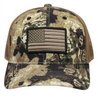 Outdoor Cap USA-170 USA Flag Veil Whitetail/Brown Adjustable Snapback OSFA Structured - USA-170