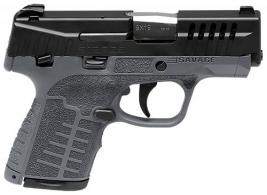 Savage Arms Stance with TruGlo Night Sights Gray/Black 8 Rounds Manual Safety 9mm Pistol - 67010