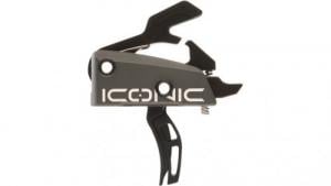 Rise Armament Iconic Two-Stage Curved Trigger with 2 lbs Draw Weight & Graphite Gray Finish for AR-15,AR-10 - T22GRY