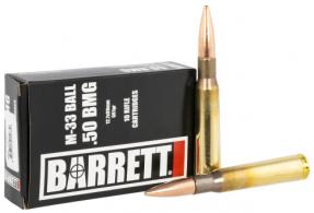 Barrett 14671 Rifle 50 BMG 661 gr M33 Ball 10 Per Box/25 Cs