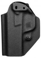 Mission First Tactical Appendix Holster Black Ambidextrous IWB/OWB for S&W SD9,SD9VE,SD40,SD40V - HSWSDVESAIWBA-BL