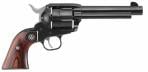 Ruger Vaquero 45 Long Colt 5.5" Blue, Hardwood Grip, 6 Shot Revolver - 5101