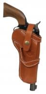 1791 Gunleather RVH5.5 Single Action Brown Leather OWB Ruger Wrangler/Single Six, Colt SSA/EMF Californian Ambidextr - SARVH55CBRA