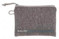 Allen Pistol Pouch made of Gray Polyester with Lockable Zippers, ID Label & Fleece Lining Holds Compact Size Handgun 5" L x - 3625