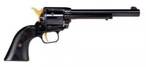 Heritage Manufacturing Rough Rider Black/Gold  6.5" 22 Long Rifle Revolver - RR22B6GLD