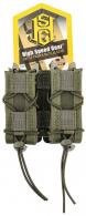 High Speed Gear TACO MOLLE Double Pistol Magazine Pouch OD Green Nylon w/Polymer Divider - 11PT02OD