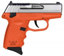 SCCY CPX-4 RD 380 ACP 10rd 2.96" Orange Polymer/Serrated Stainless Steel Slide/Finger Grooved Orange Polymer Grip - CPX-4TTORRDRG3
