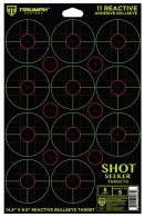 Triumph Systems Round Seeker Reactive Target Self-Adhesive Paper Black/Red/Yellow 3" Bullseye Includes Pasters 5 Pack - 090040001