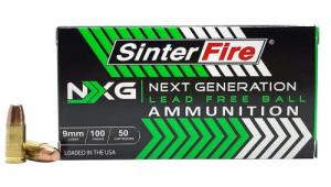Main product image for Sinterfire NXG Lead Free Ball Pistol Ammo 9mm 100 gr. Lead Free Ball 50 rd.