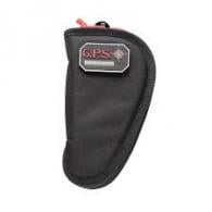 G*Outdoors Contoured Pistol Case with Black Finish with Lockable Zipper for 4" or Less Barrel Handgun - GPS-1004CPCB