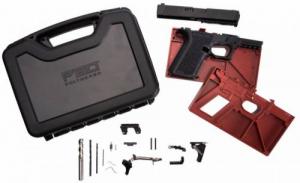 Polymer80 PFC9 Serialized Compact AFT Kit 9mm Luger Black Polymer Frame Aggressive Textured Black Polymer Grips Inc - PFC9AFTBLK