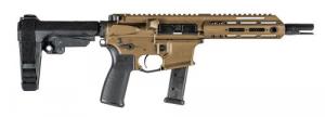 Christensen Arms CA9MM 9mm Luger Caliber with 7.50" Barrel, 21+1 Capacity, Burnt Bronze Metal Finish, Black SBA3 Pi - 801-11006-01
