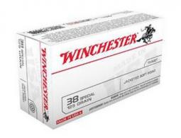 Winchester Ammo USA .38 Spc 125 gr Jacketed Hollow Point (JHP) 50 Bx/ 10 Cs - USA38AJHP