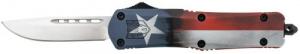 CobraTec Knives FS-3 Texas Flag Medium 3" OTF Knife - 1001