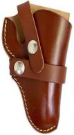 Hunter Company 1100-7 Belt OWB Size 7 Chestnut Tan Leather Belt Loop Fits SA/DA Revolver Fits 2-3.50" Barrel - 179