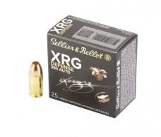 Main product image for S&B XRG Defense Ammo 380acp 77gr HP  25 round box