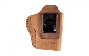Uncle Mikes Inside Waistband Leather Holster Size 3 Fits Most Medium Frame Autos - UM-IWB-3-BRW-A