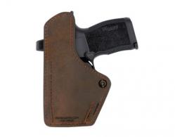 Versacarry Compound Custom IWB Brown Polymer Belt Clip Fits Glock 43 Right Hand - 1CC2621G43