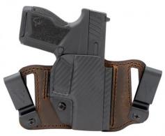 Versacarry  Insurgent Deluxe IWB/OWB Brown Polymer Belt Clip Fits Glock 43 Right Hand - INS201G43