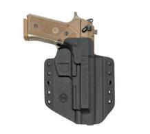 C&G Holsters Covert OWB Black Kydex Belt Loop Fits Beretta M9A3/M9A4 Right Hand - 2750100