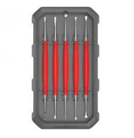 Real Avid AVAGSPS Accu-Grip Steel Picks Double Sided, Red Rubber Grips (5 Pieces) - AVAGSPS