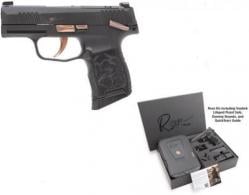 SIG SAUER P365 Rose 380 ACP 3.1" 10rd Pistol w/ X-Ray 3 Sights - Black / Rose Gold Accents - 365380ROSEMS