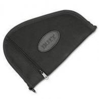 Boyt Harness PP41BLK Heart-Shaped Pistol Case made of Waxed Canvas with Black Finish, Quilted Flannel Lining - 300