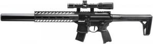 Sig Sauer Airguns MCX Air Gen 2 CO2 177 Pellet 18" 30rd, Black, M-LOK Handgaurd, Flat Trigger, C02 Storage Q - AIRMCX177G2BLKSCOPE