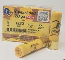 RIO Magnum Game Load 20GA 3" 1-1/4 oz #6 Shot 25rd - RCMGN206